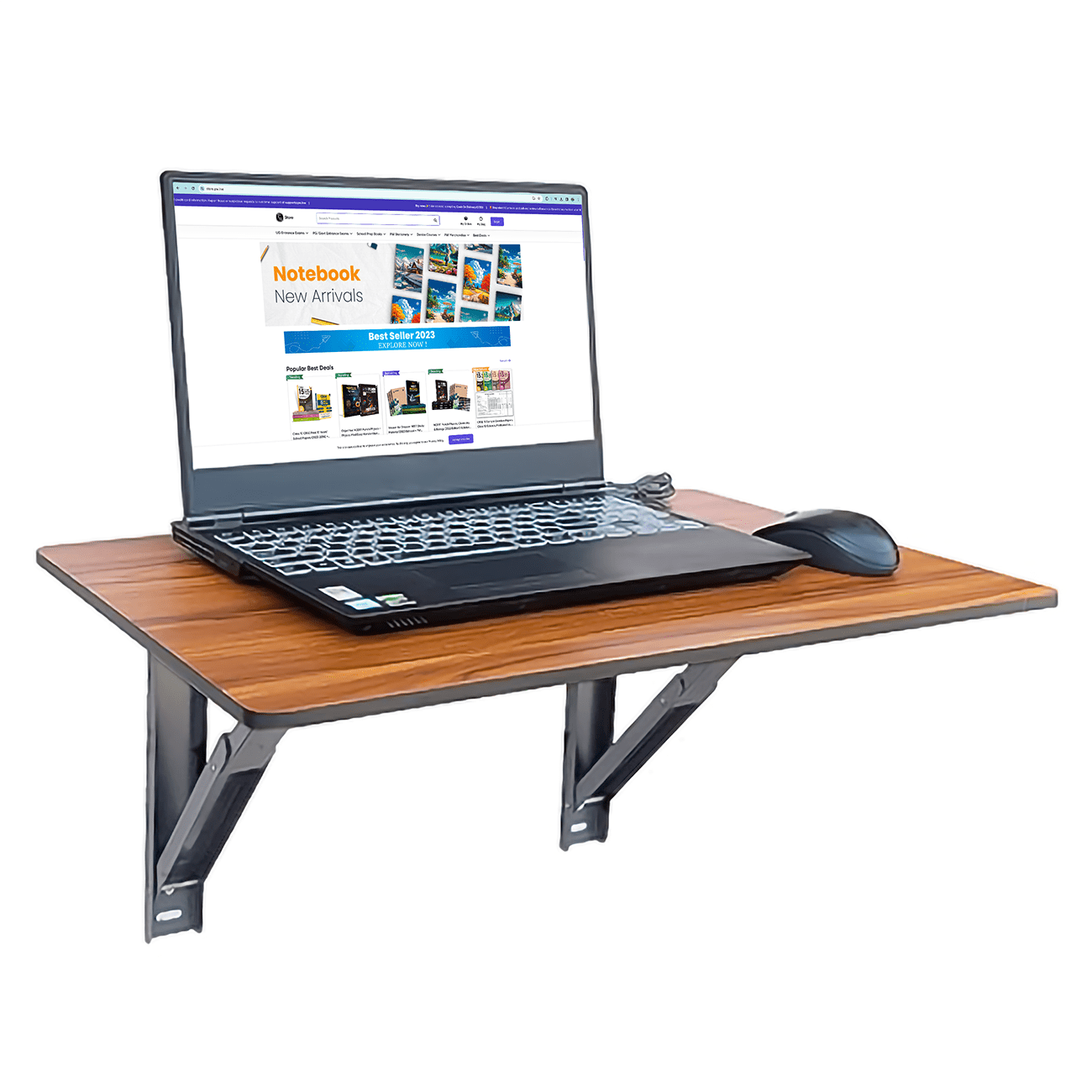 PW Folding Wall Mountable Multipurpose Study/Laptop Table
