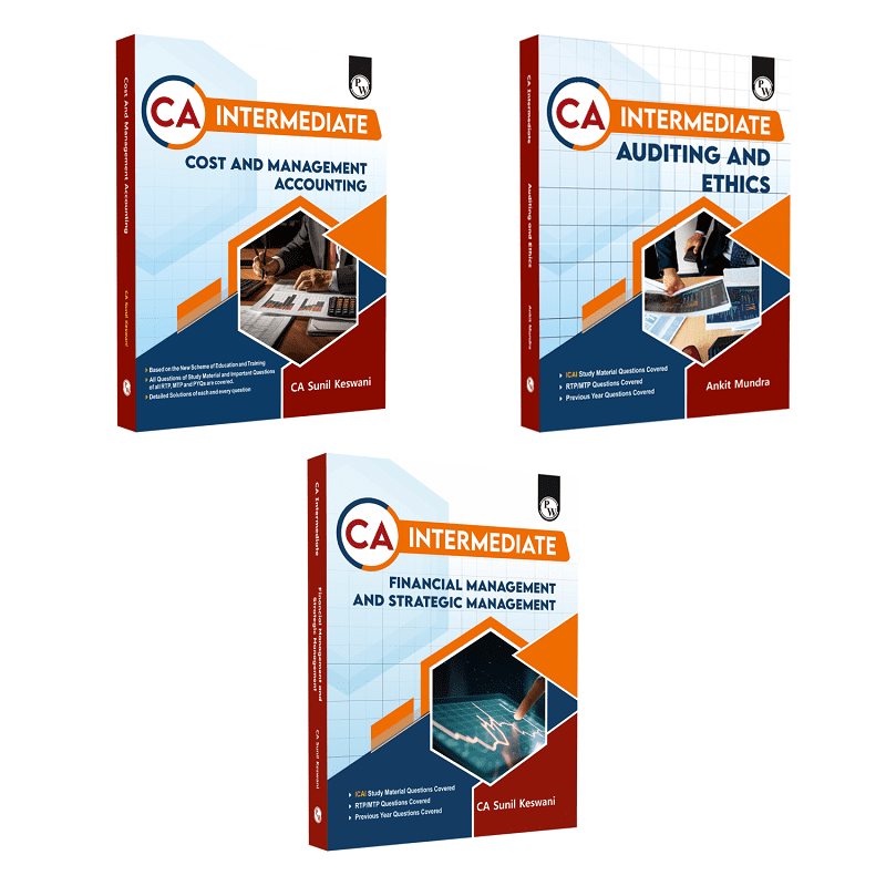CA Intermediate Group 2 Cost and Management Accounting, Financial Management & Strategic Management, Auditing & Ethics Including Combo Set of 3 Books