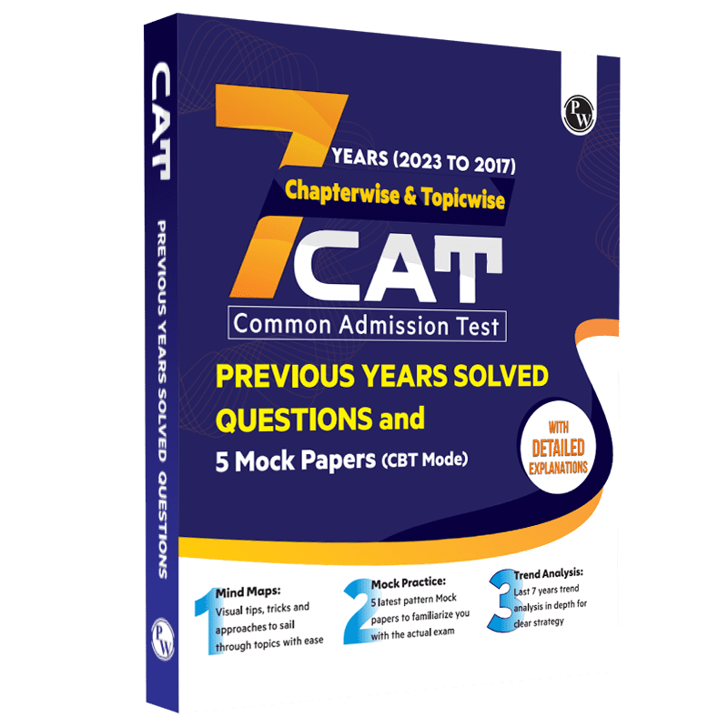 CAT 7 Years Chapterwise & Topicwise Previous Years Solved Questions (2017-2023) and 5 Mock Papers (CBT Mode)