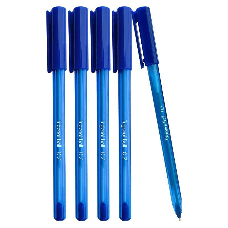 Trigonal Ball Pen Pack of 20 (Blue Body) - PW Store