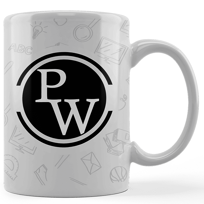 pw logo printed coffee mug
